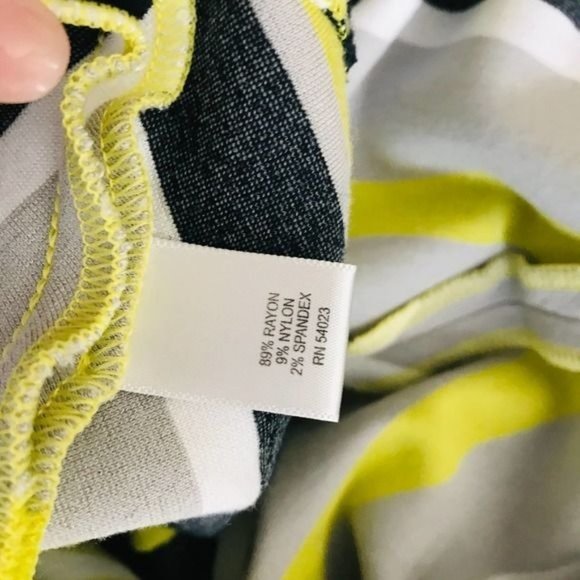 BANANA REPUBLIC Milly Collection Chevron Striped Sleeveless Dress Size 2 - Picture 6 of 12